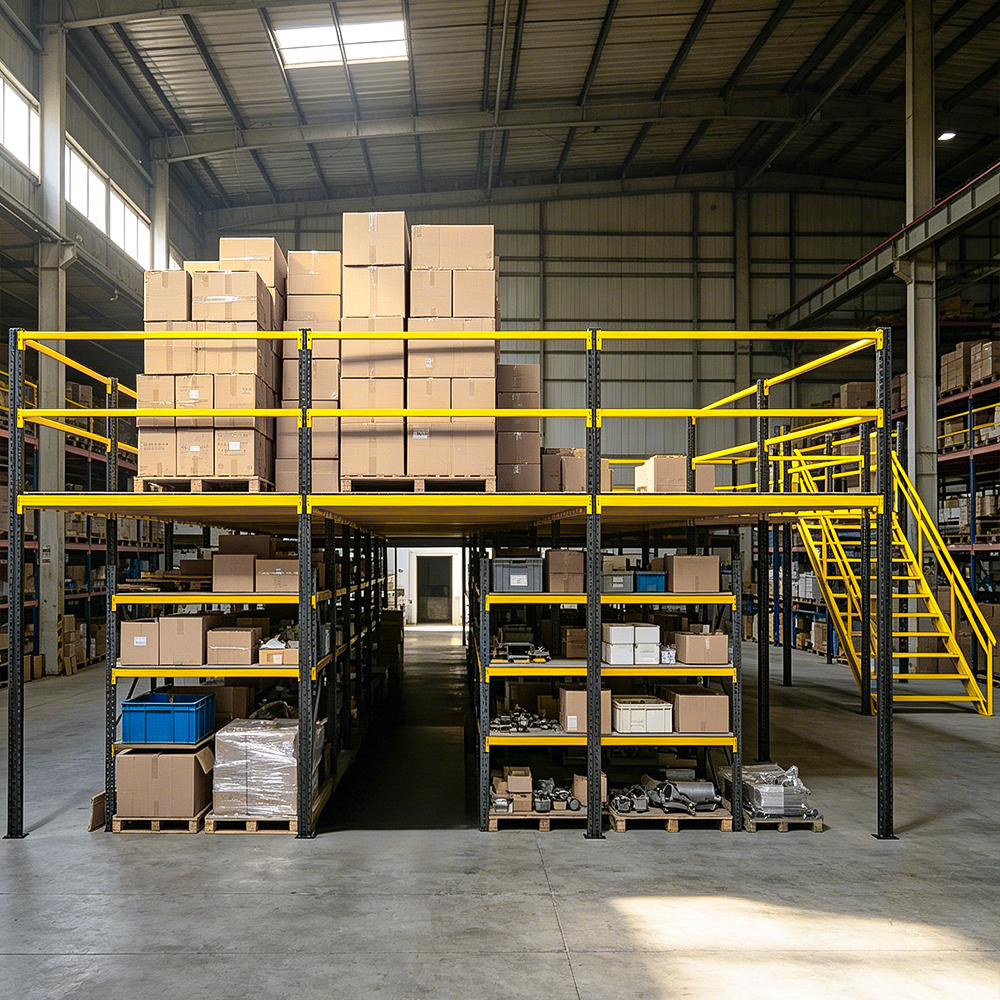 Warehouse Vertical Space Expand Steel Mezzanine Rack Multi-tier Attic Storage Platform