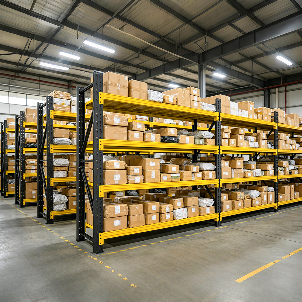 Household Industrial Dual Use Light Duty Metal Storage Rack Easy Install Boltless Steel Shelf For Goods Organizing