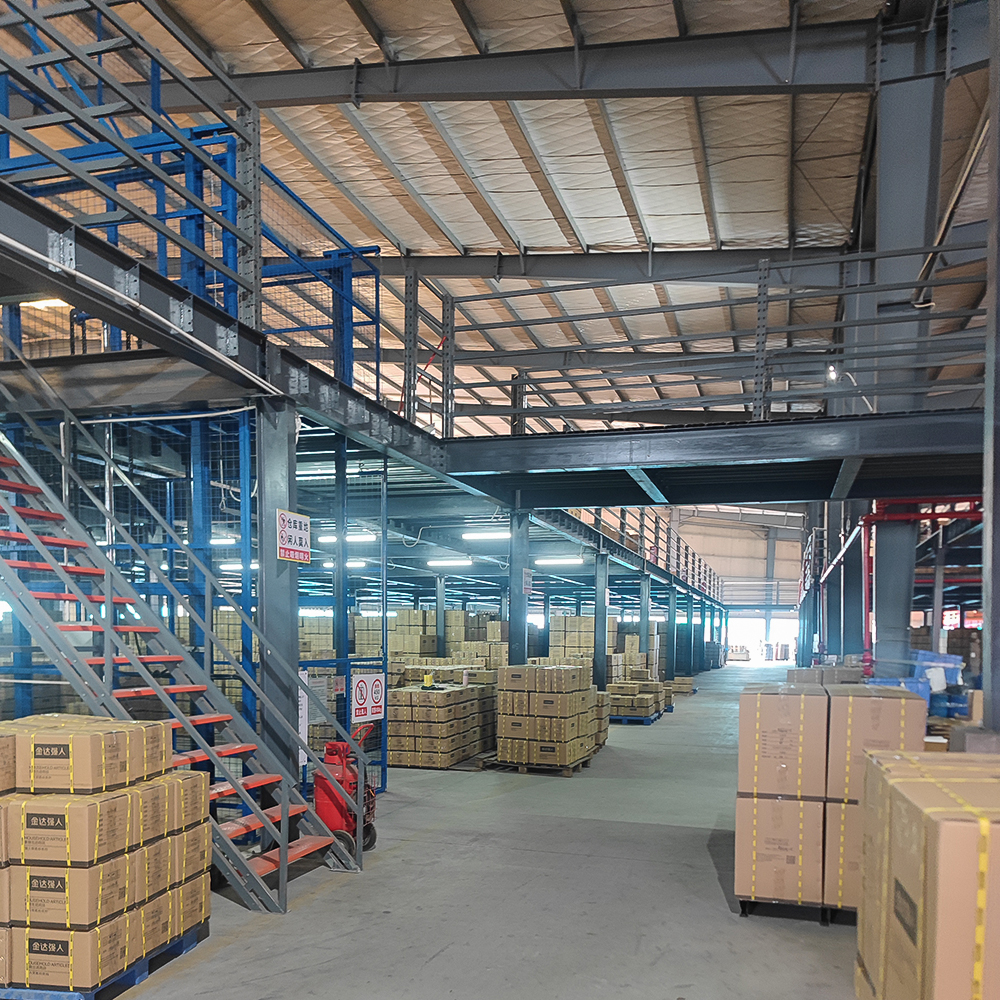 Modular Warehouse Steel Mezzanine Racking System Multi-layer Storage Metal Mezzanine Floor Industrial Workshop Goods