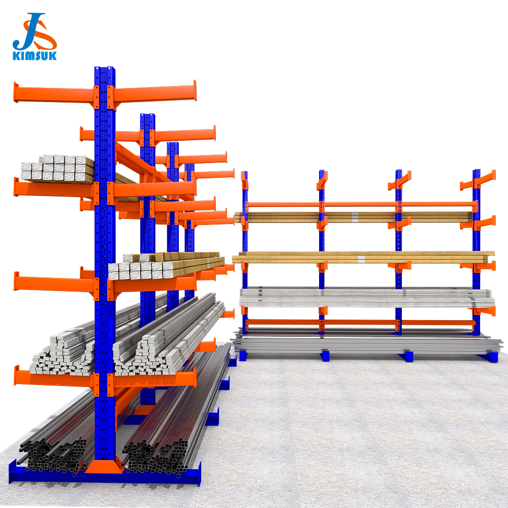 Mobile Cantilever Rack System Heavy-duty Multi-function Pot Rack Warehouse Rack 2ton