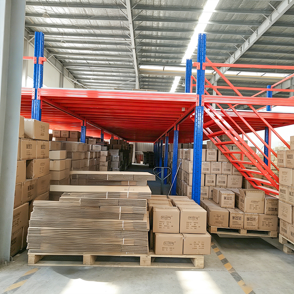 Custom Heavy Duty Warehouse Mezzanine Floor Steel Structure Storage Platform Industrial Metal Mezzanine Rack For Logistics