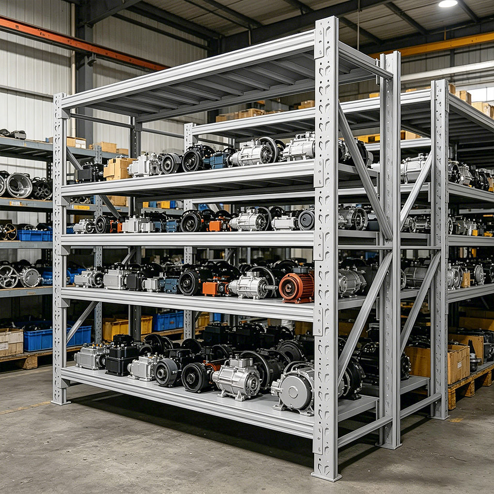 Space Saving Garage Storage Solution Metal Rack 100-500kg Capacity Heavy Duty Utility Shelves for Basement and Garden Tool