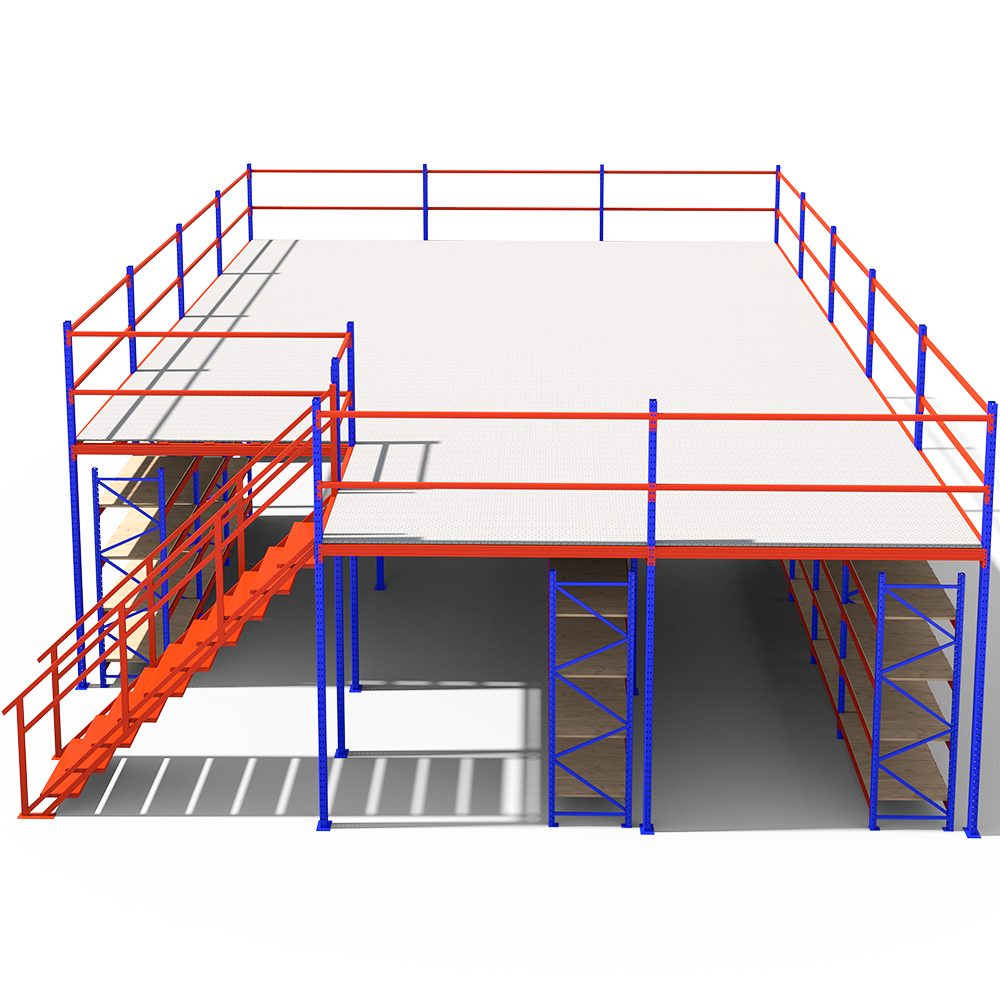 Industrial Steel Mezzanine Shelving & Floor Racking System Office Platforms Metal Pallet Racking for Warehouse Storage