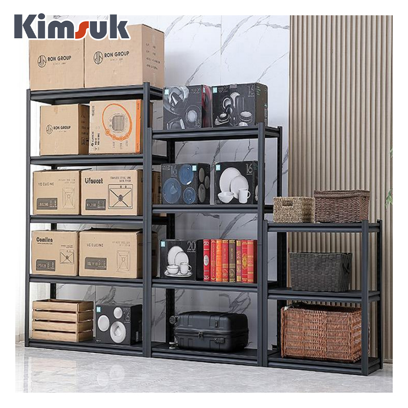 5 Tier Steel Boltless Rack Warehouse Rivet Shelves Adjustable Shelving Garage Display Storage Rack