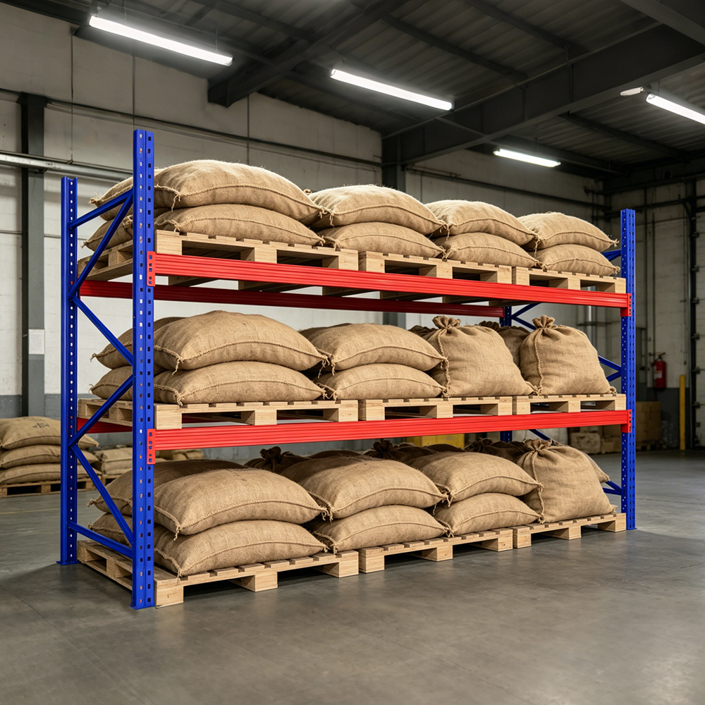 High Stability Heavy Duty Warehouse Racking 1T-5T Capacity Long-lasting Storage