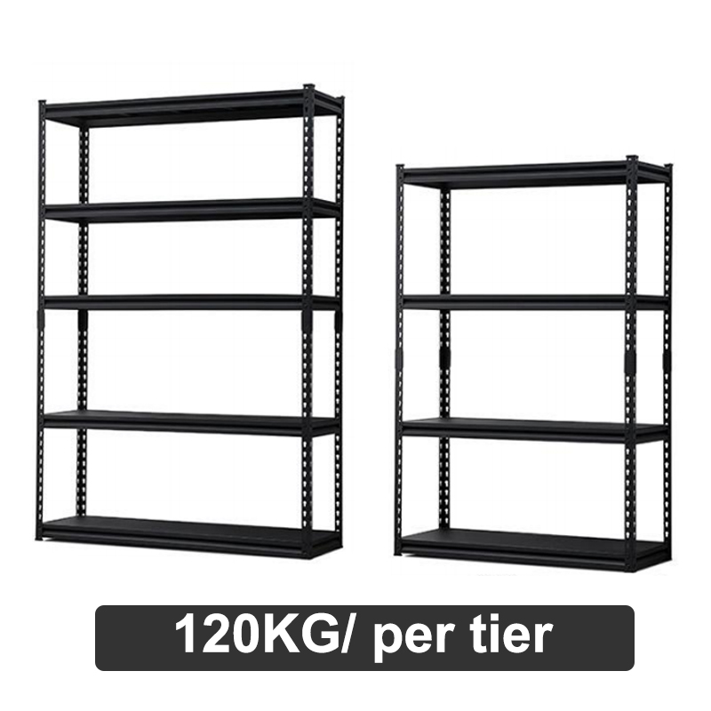 Metal Storage Rack Boltless Shelving Systems Steel Industrial 5 Tiers Heavy Duty Shelving Steel Racking Unit Metal Garage Shelf