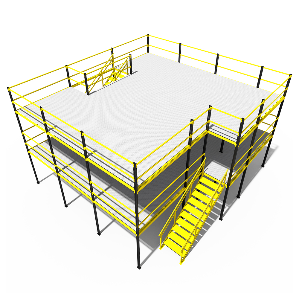 Industrial Multi-Layer Adjustable Mezzanine Floor Racks Cold Rolled Steel Selective Pallet Rack Anti-Rust Corrosion Protection