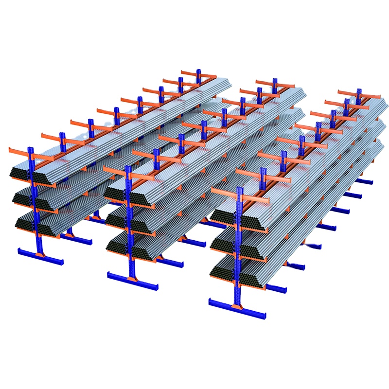 Industrial Storage Material Warehouse Cantilever Shelf Sheet Metal Timber Storage Rack Cantilever Shelf