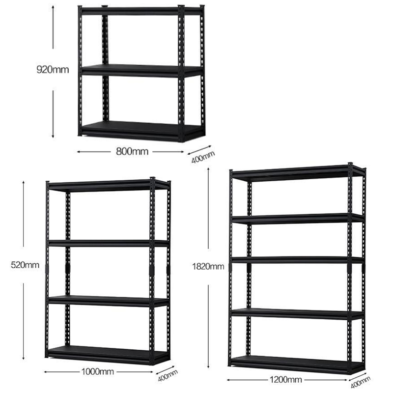 Storage Rack Heavy Duty Adjustable Garage Shelf Steel Shelving Unit Warehouse Rivet Boltless Rivet Shelving