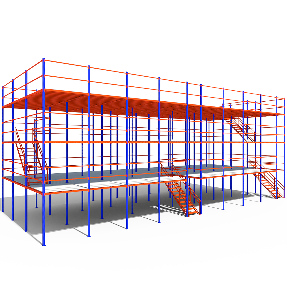 Metal Shelving Stackable Racking Factory Industrial Storage Mezzanine Flooring Shelving System