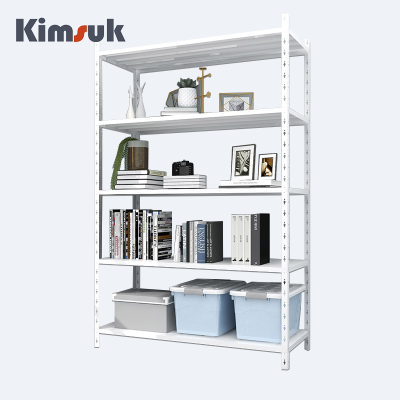 Light Heavy Duty Level Bolt Black Angle Iron Steel Metal Warehouse Storage Racks Garage Shelves Unit