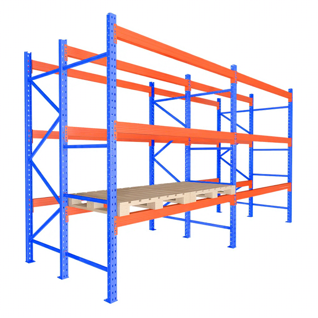 Heavy-Duty Boltless Steel Metal Racking System 4-Level Industrial Multi-Level Shelving Corrosion Protected Bulk Racks Shelves