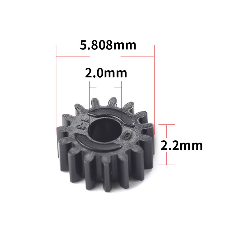 Factory Spot Wholesale ABS Nylon 0.3 Small Module Gear 17 Tooth Plastic Spur Gears