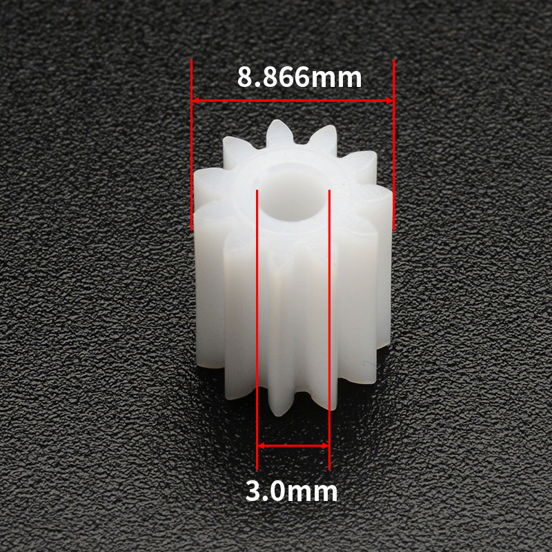 Factory Spot Wholesale High Precision Plastic Cylindrical Pinion Gear 11 Teeth Modulus 0.65