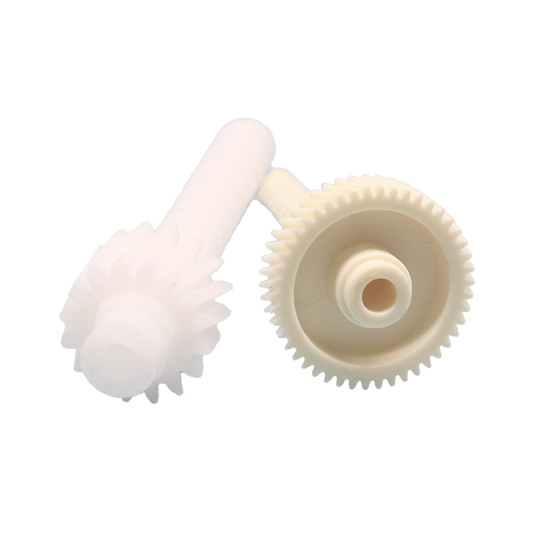 Customized High Precision Nylon Plastic Worm Sprocket Gear Sets Small Worm Gear Drive