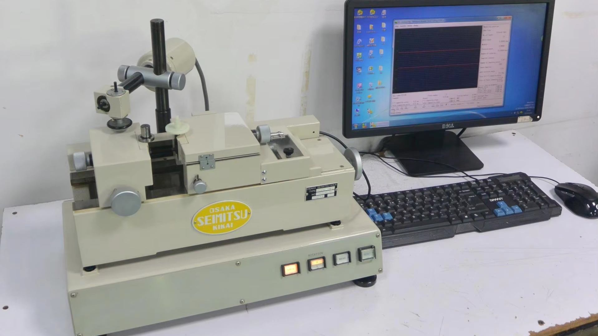 Gear meshing instrument for motor gearbox transmission quality testing