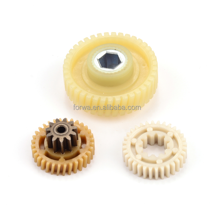 Customized 12 Tooth Plastic Gear Injection Molding Mini Plastic Nylon Spur Gear Kit