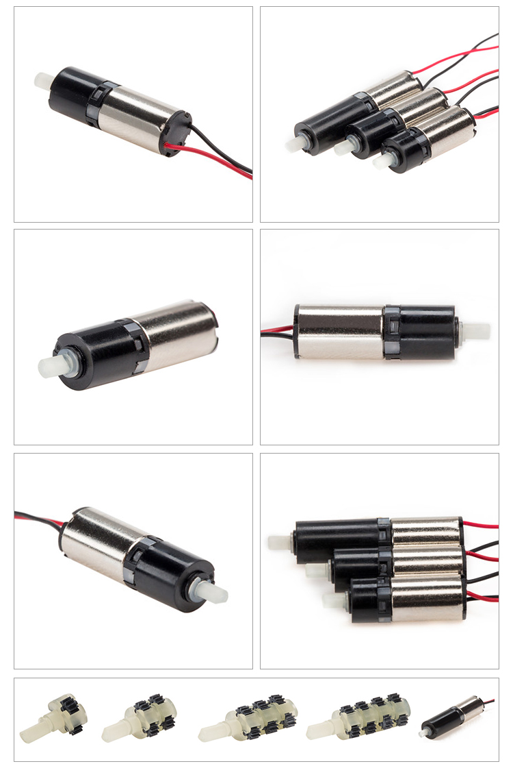Spot Supplier High Quality 6mm DC Brush Micro Electric Stepper Motor 3V Gearbox Gear Motor for Toy and VR
