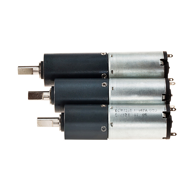 High Quality Customization High Torque Low Niose 22mm 12v Planetary Gearbox  Dc Gear Motor for Lifting Range Hood