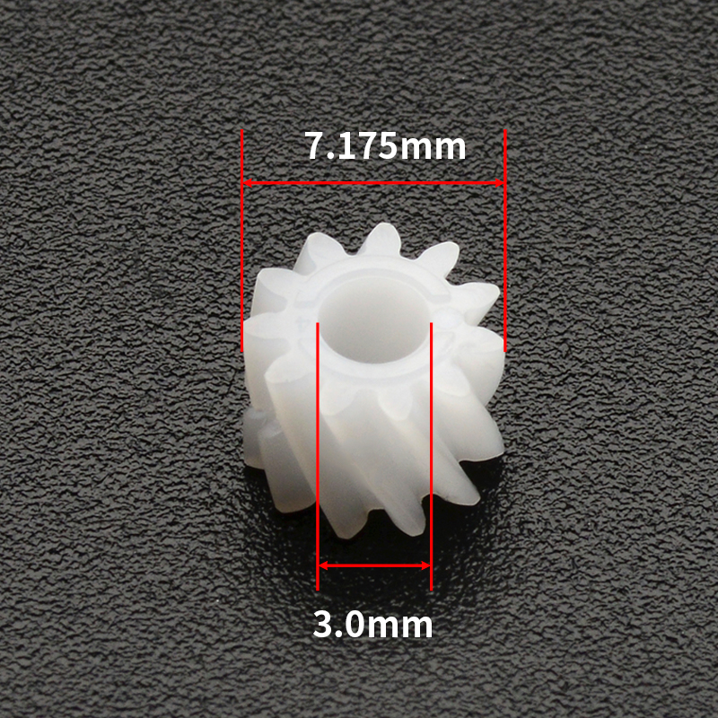 Factory Spot Wholesale High Precision Plastic Helical Gear 11 Teeth Modulus 0.5