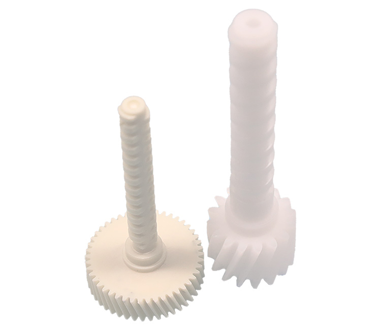 Customized High Precision Nylon Plastic Worm Sprocket Gear Sets Small Worm Gear Drive