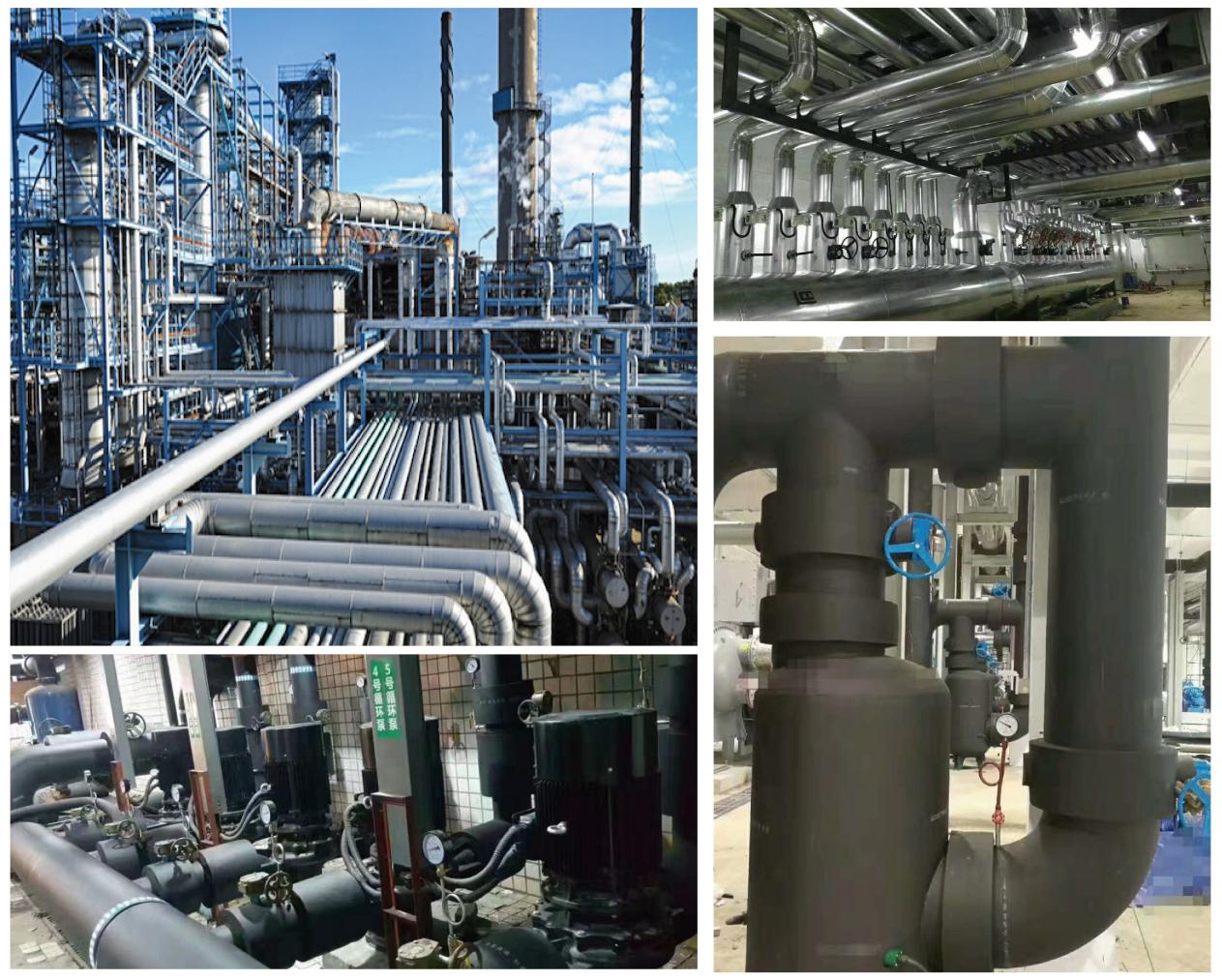 Insulation sheet roll piping application