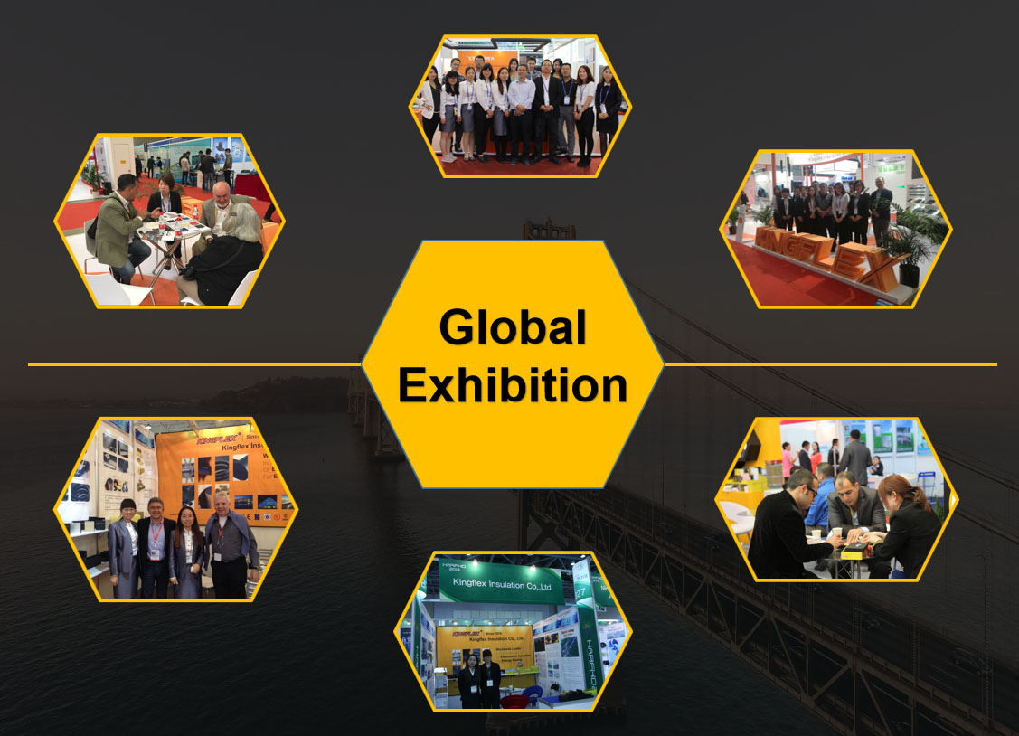 Exhibition stand displaying insulation products
