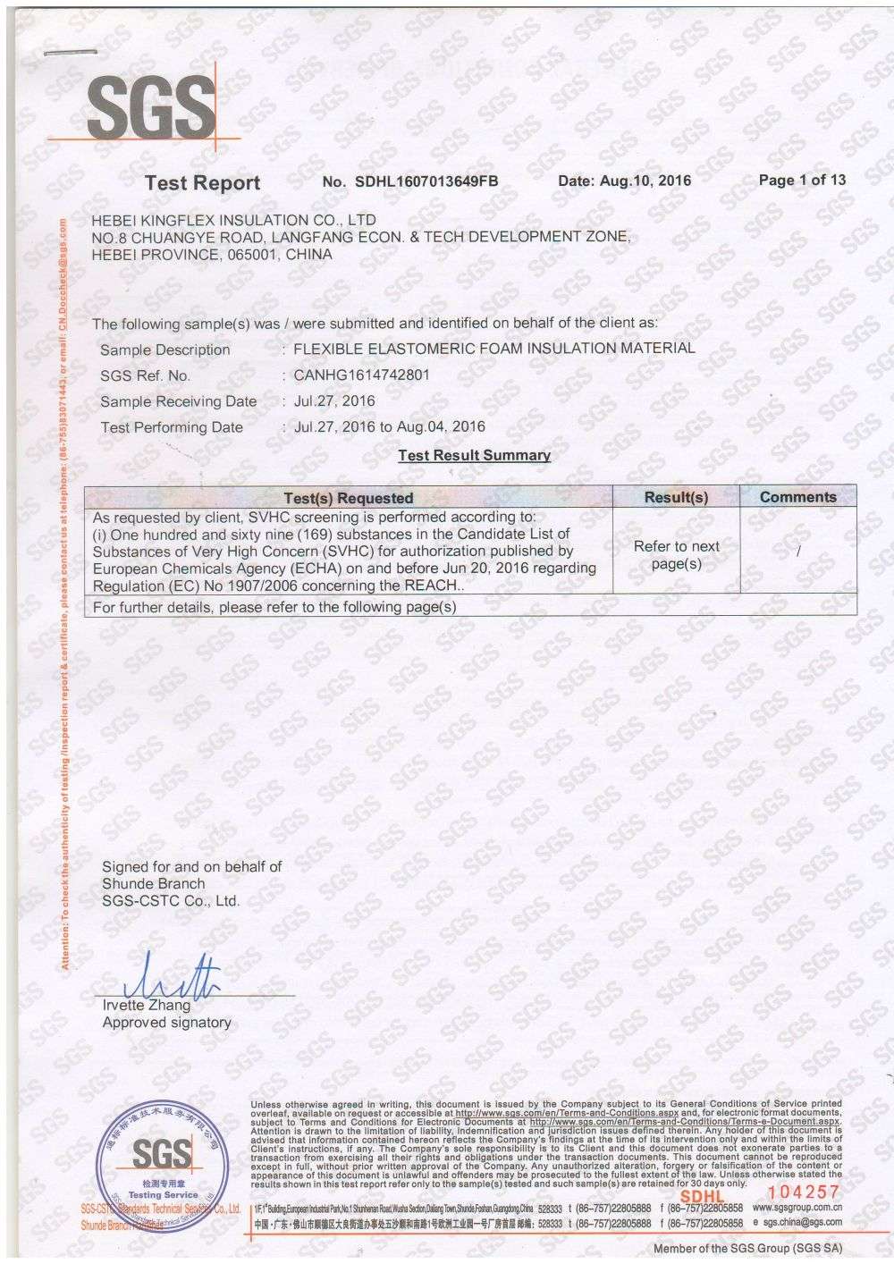 Certification Standard