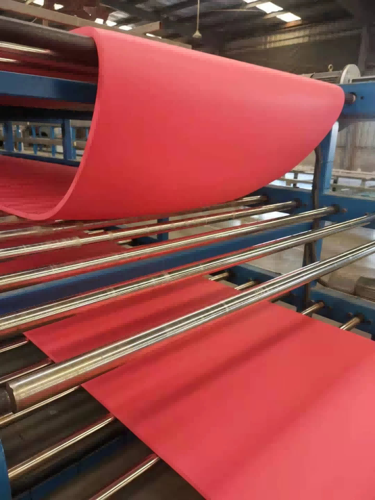 Color rubber foam insulation sheet roll