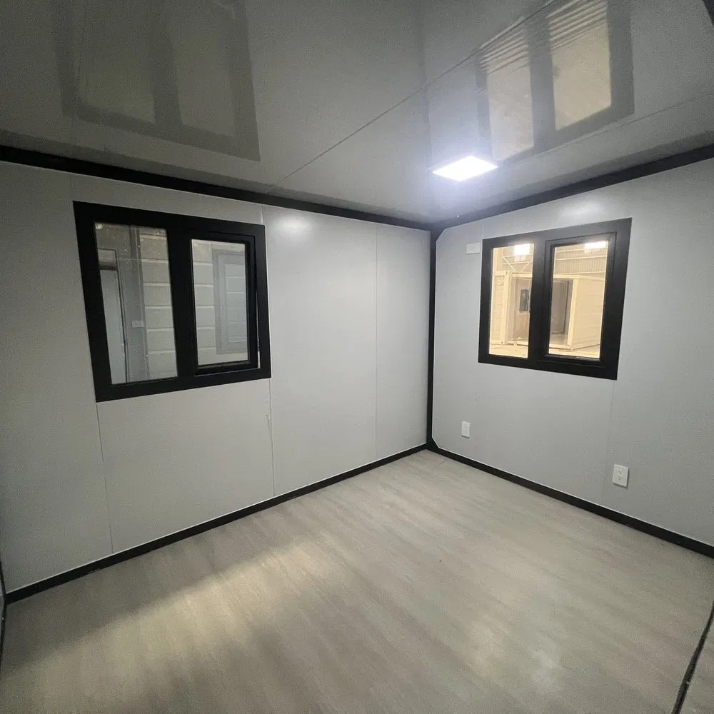 منازل حاويات قابلة للتوسيع ذات جناحين مزدوجين متينة للمكاتب المؤقتة