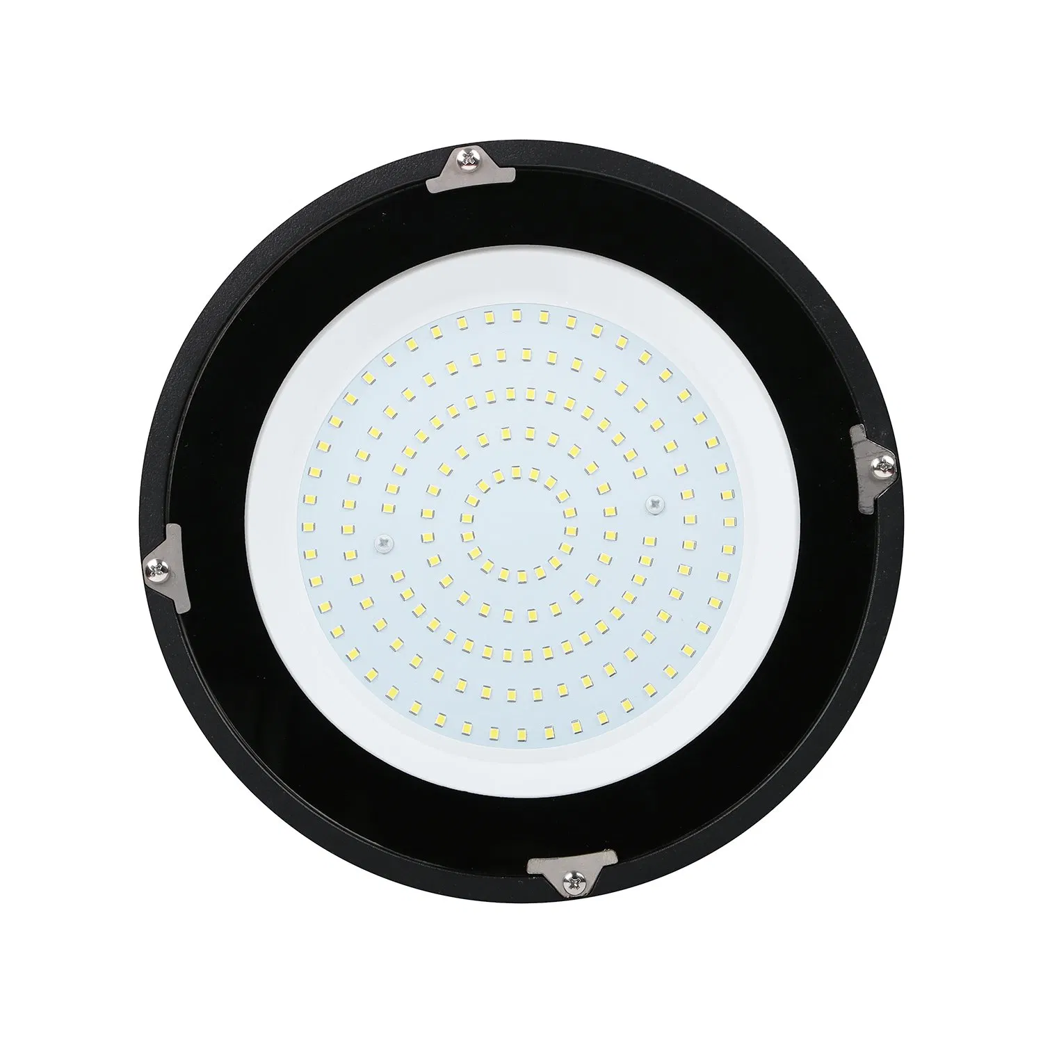 إضاءة عالية السقف LED 100W 150W 200W إضاءة عالية السقف على شكل طبق طائر 5000K إضاءة LED هيكل من الألمنيوم المصبوب