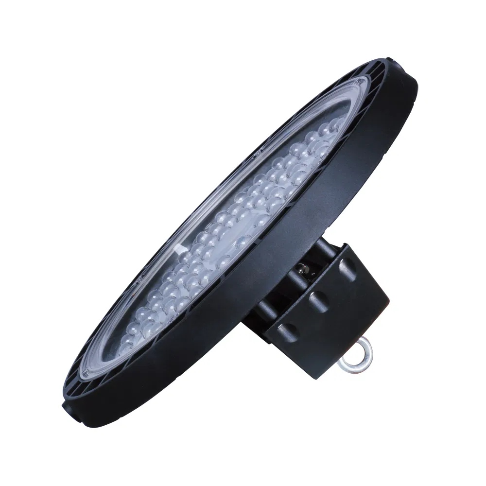 100W جسم طائرة فضائية من الألمنيوم 08 غلاف ضوء باي عالي LED