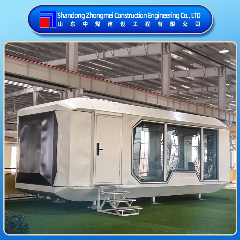 منازل كبسولات الطاقة الموفرة للطاقة، تصميم خارجي على شكل كبسولة فضائية، منطقة ذات مناظر طبيعية اقتصادية بيئية متخصصة