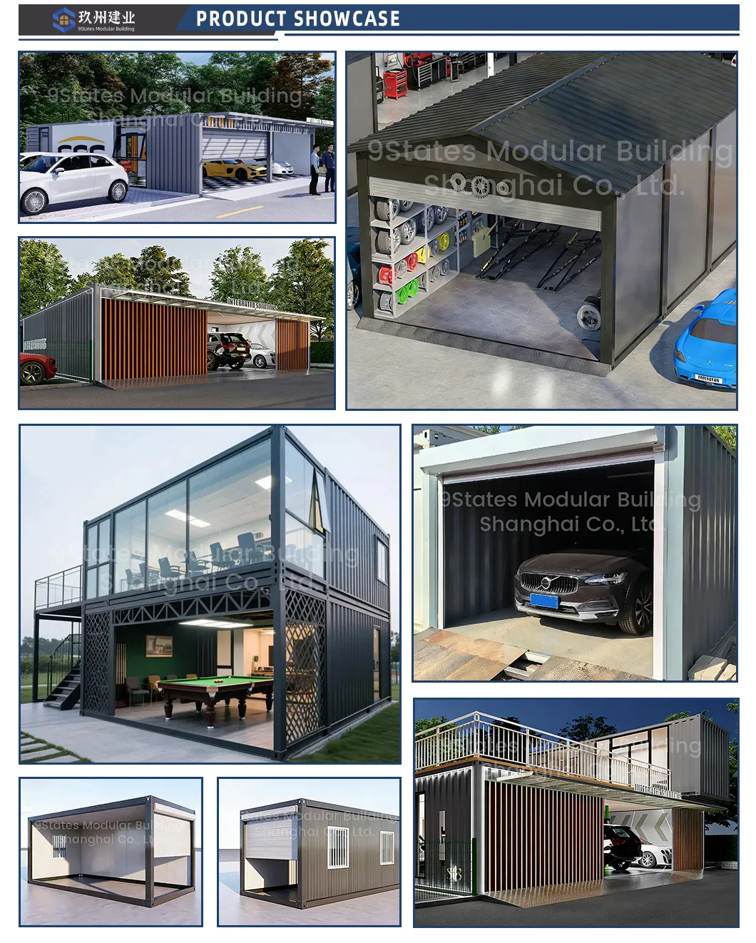 منزل قابل لإعادة التدوير مستدام متنقل قابل للتوسع prefab