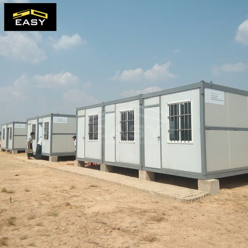 تصميم حديث صغير من الصلب مستدام رخيص التكلفة لوحات ساندويتش مقاومة للحريق حاويات شحن منازل مسبقة الصنع
