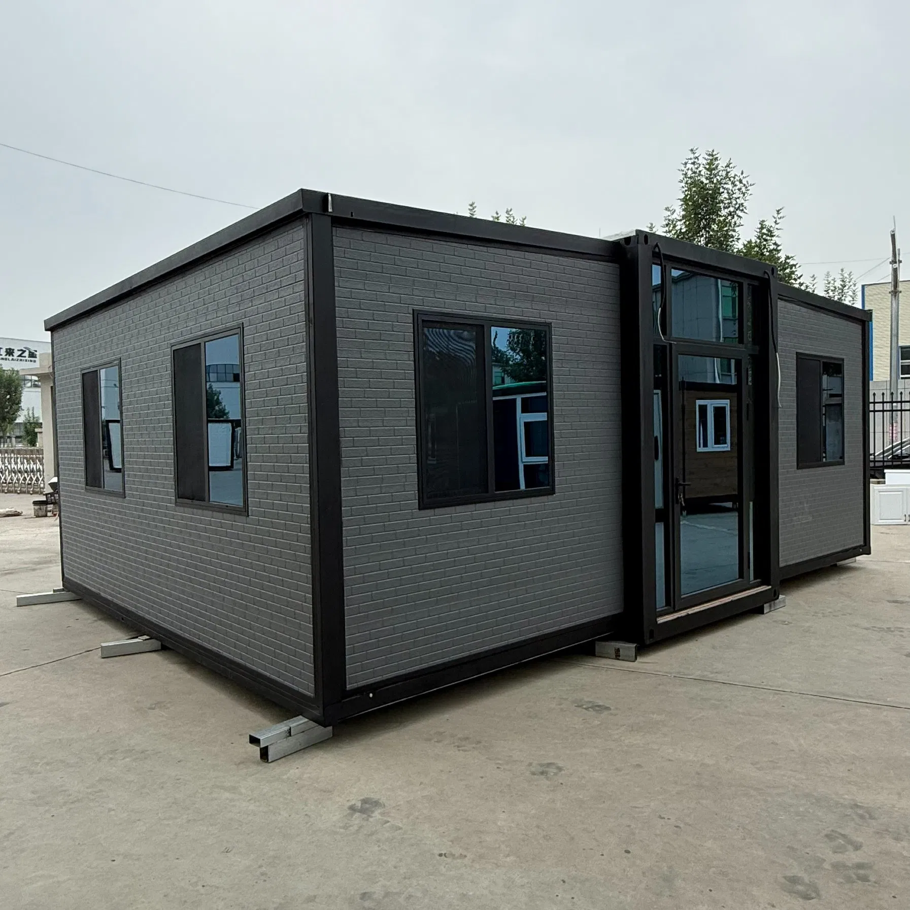 صوتي 30FT أخضر فاتح قابل للتوسع منزل حاوية Modular