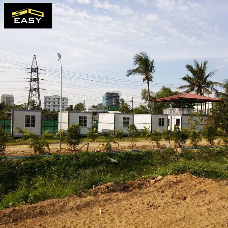 تصميم حديث صغير من الصلب مستدام رخيص التكلفة لوحات ساندويتش مقاومة للحريق حاويات شحن منازل مسبقة الصنع