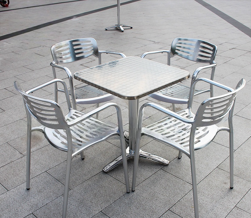 Modern Design Outdoor Garden Aluminium Metal Base Chair Furniture for Restaurant Hotel