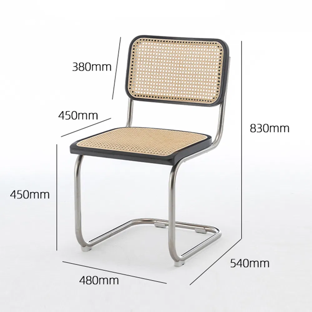 Outdoor Leisure Dining Set Modern Fast Food Restaurant Table Rattan Chair