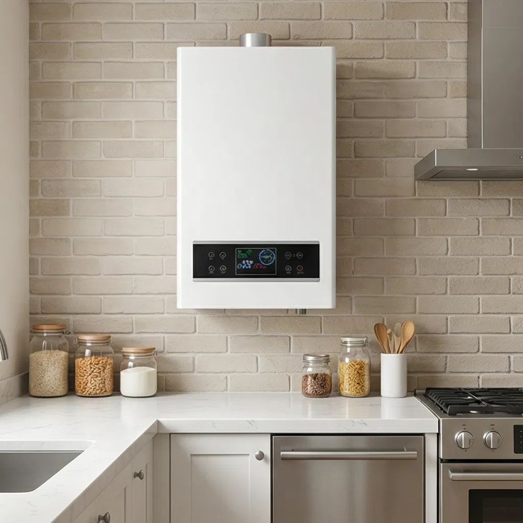Electric Wall-Mounted Boiler Silver Color Tailored Solutions Available