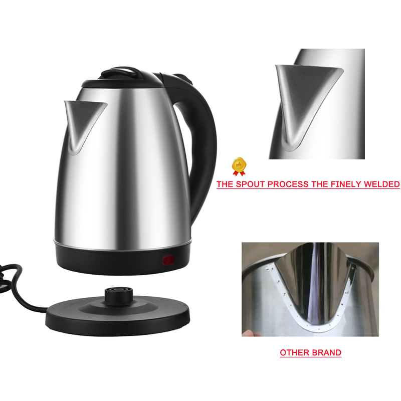 Home Appliance Products Stainless Steel Electric Travel Wide Opening Boil-Dry Protection Tea Kettles China Boiler Milk Kettle for Boiling Water