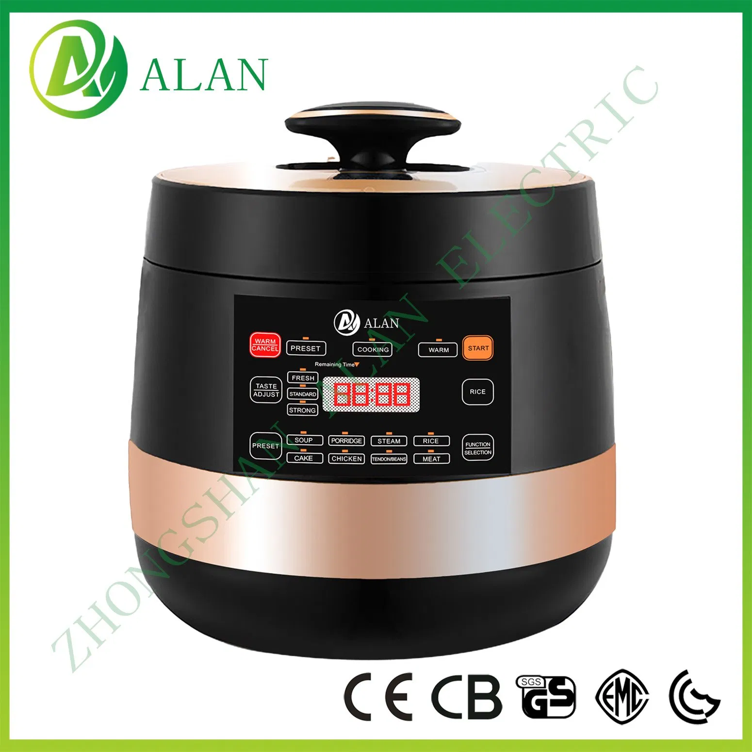 3-12L Multi-Function Household Kitchen Home Appliance Electric Rice Cooker Mechanical Mode Electrical Pressure Cooker with Knob