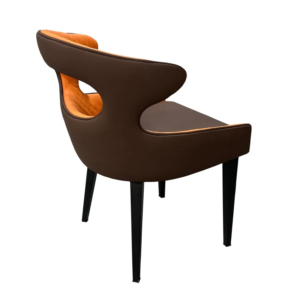 Restaurant Chair with Metal Chair Leg Restairnt Chair PU Padding