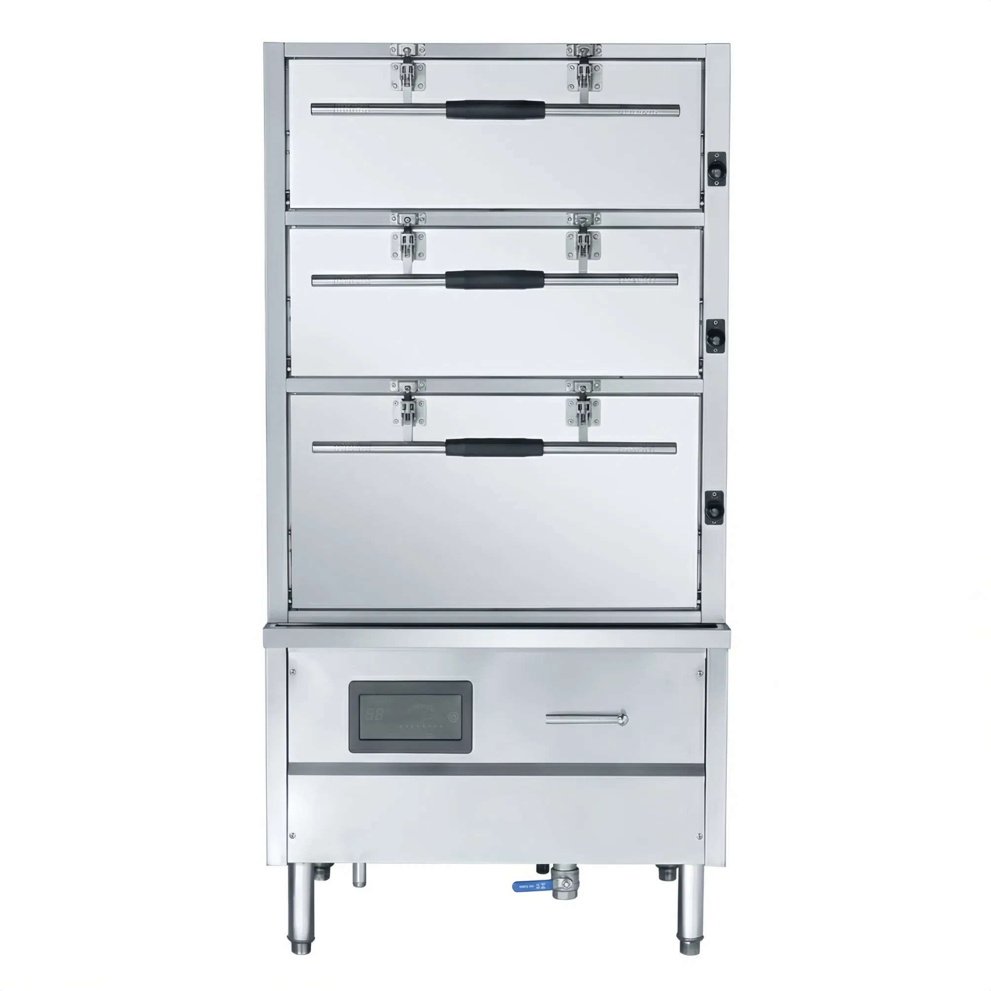 Energy-Saving Commercial Electric Induction Food Steamer Cabinet 304 Stainless Steel for Restaurant