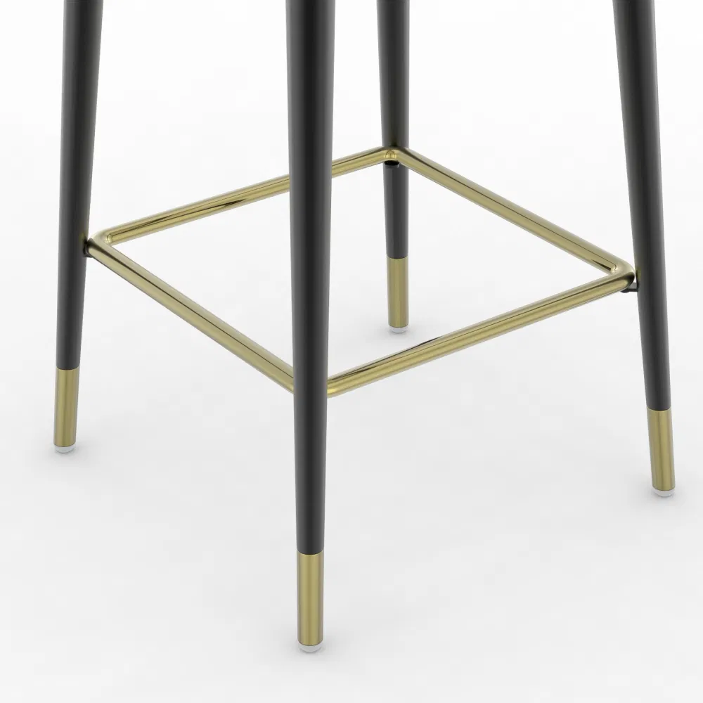 Customized Modern Leather Bar Chairs Counter Dining Chair for Restaurant Furniture Bar