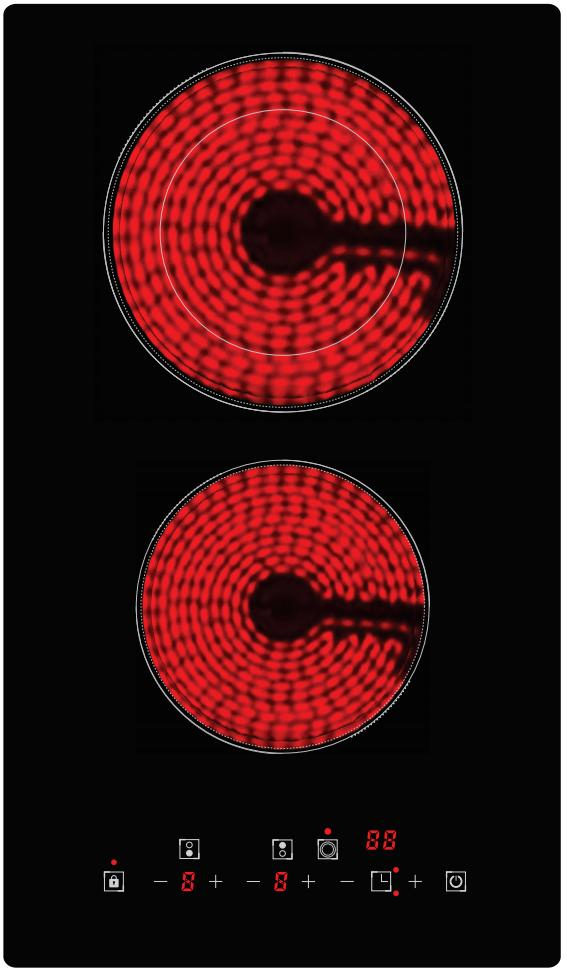 Touch Control Double 2 Burner Kitchen-Electronics Small Induction Cooker Portable Electric Stove