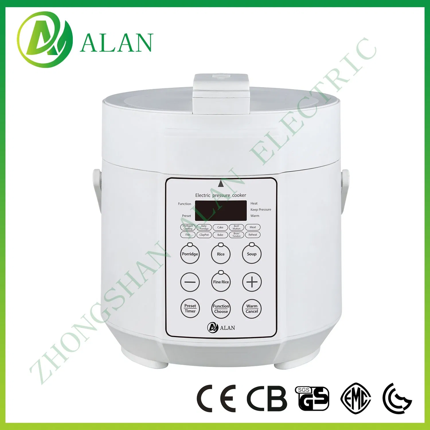 3L Small Size Plastic Housing Mini Electric Pressure Cooker with Handle
