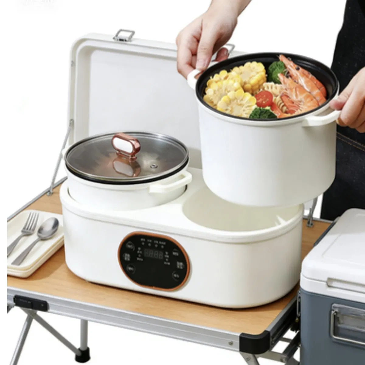 Multifunctional Split Double-Body Electric Rice Cooker