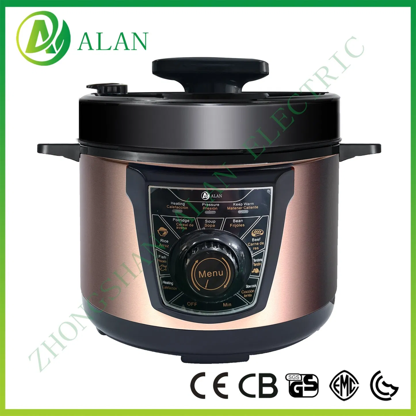3-12L Multi-Function Household Kitchen Home Appliance Electric Rice Cooker Mechanical Mode Electrical Pressure Cooker with Knob