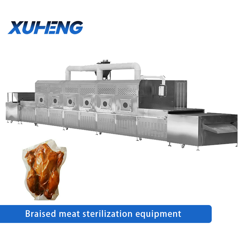 Industrial Automated Meat Cooking Equipment with a Sterilization System Using a Sterilization Tank for Sterilization